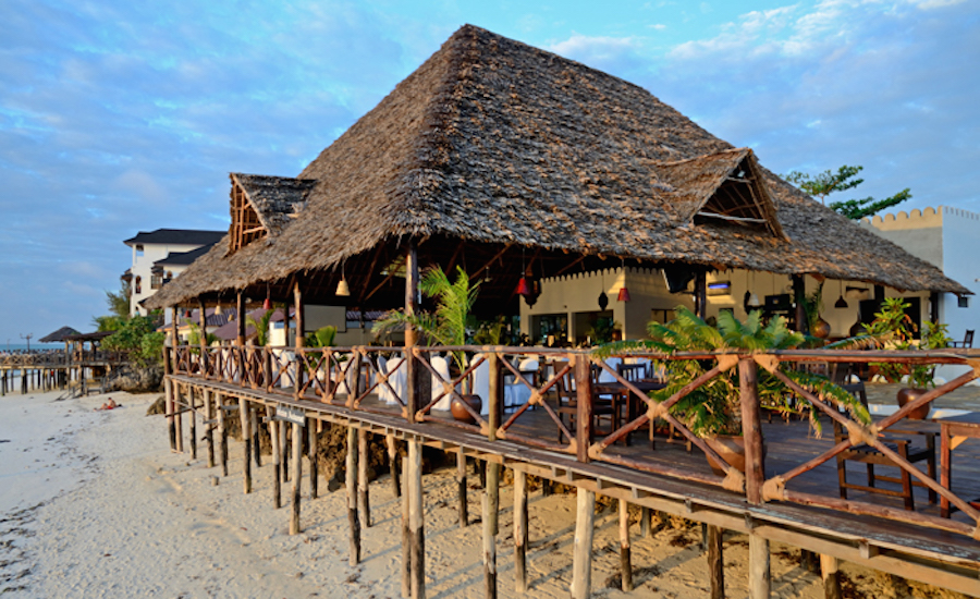 Zanzibar tanzania rejse Amaan Bungalows strand