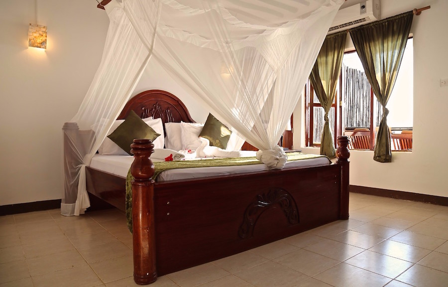 Zanzibar tanzania rejse Amaan Bungalows værelse