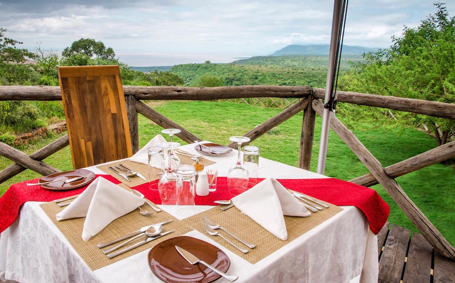 Tanzania Zanzibar safari Escarpment Luxury Lodge dining