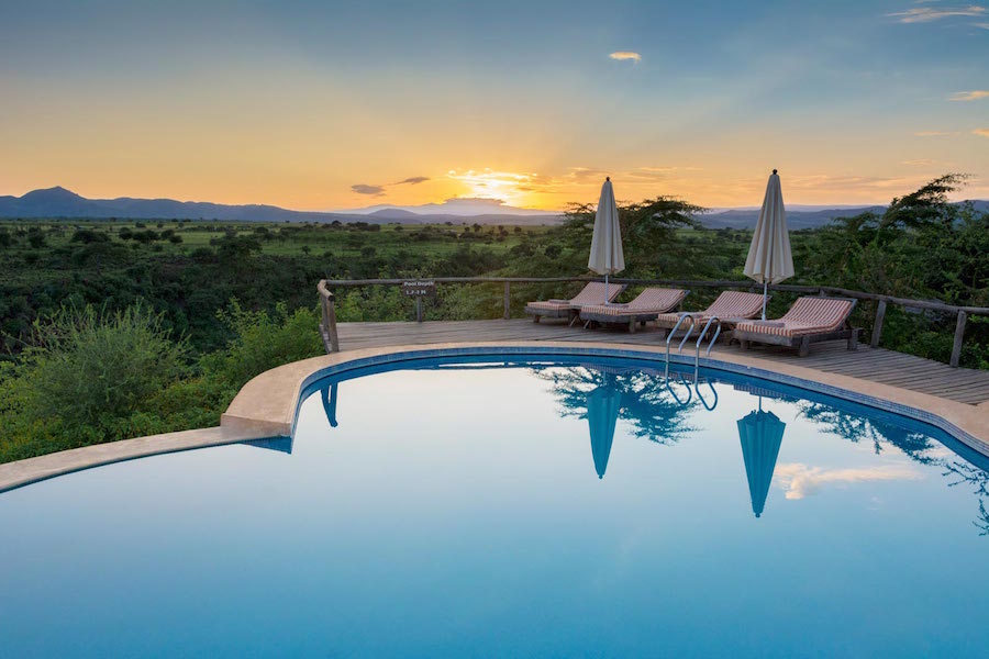 Tanzania Zanzibar safari Escarpment Luxury Lodge pool view