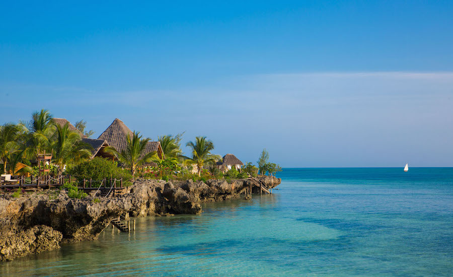 Zazibar rejse Zanzibar Hotel Fruit and Spice wellness view