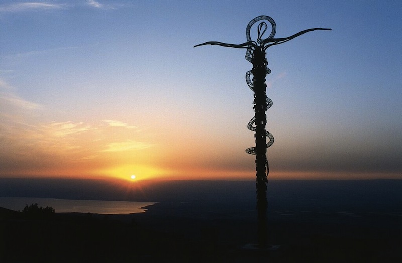 Mount Nebo skulpturelle kors