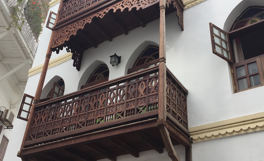 Tanzania Zanzibar stone town balkon