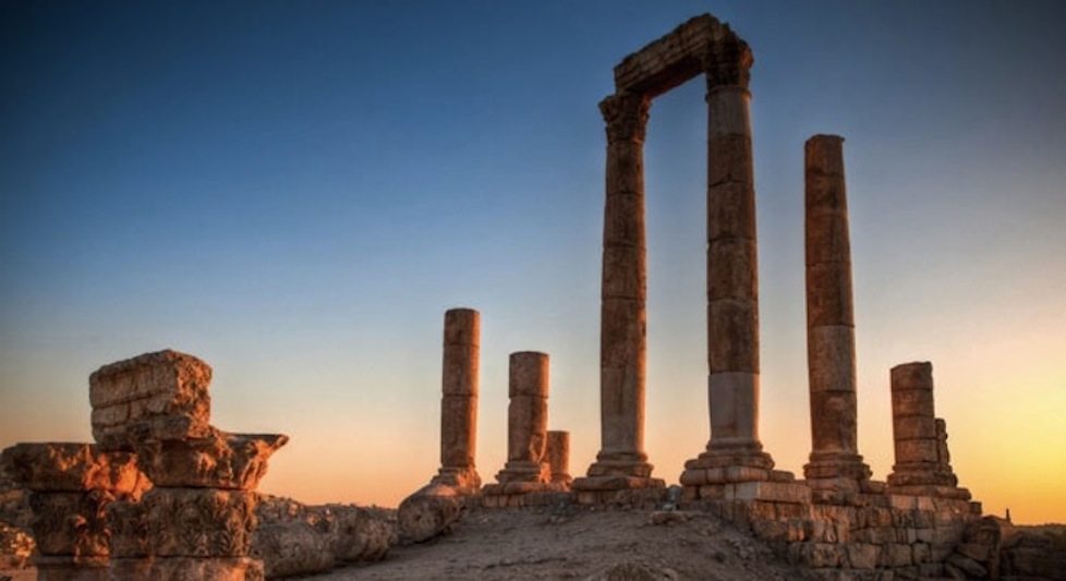 Amman citadel hill pillars
