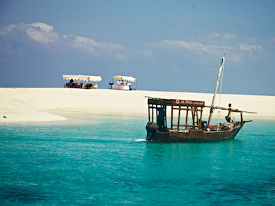 Zanzibar Tanzania Sandbank Picnic udflugter rejs med younes rejser