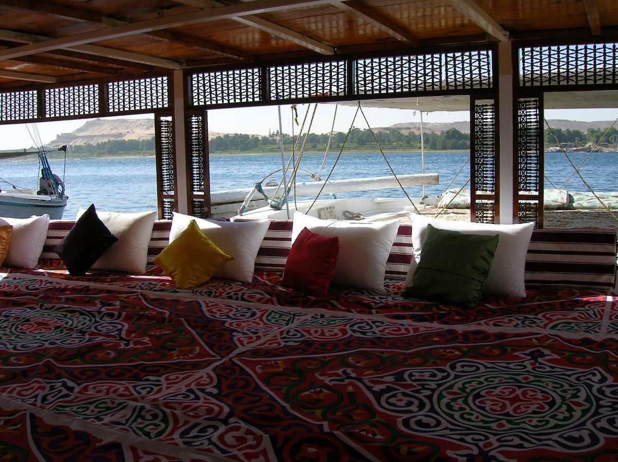 Younes Rejser Oriental Dream felucca Aswan deck view